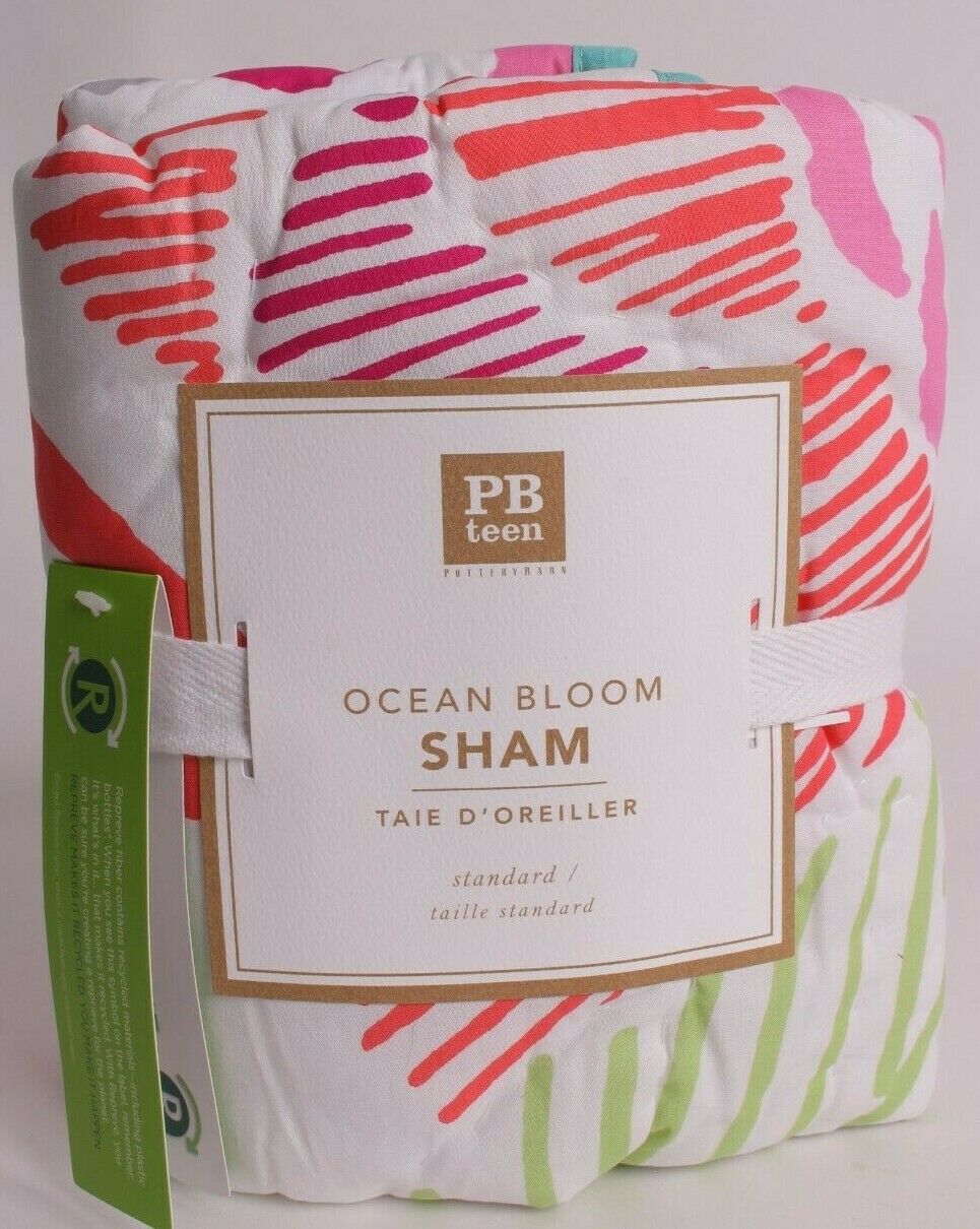 Nwt Pottery Barn Pb Teen Ocean Bloom Standard Sham *quantity Available*