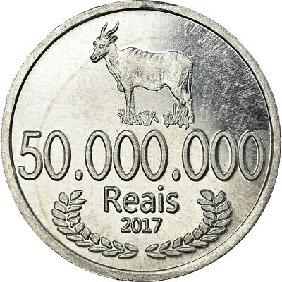 [#785529] Coin, Cabinda, 50 Millions De Reais, 2017, Ms, Aluminum