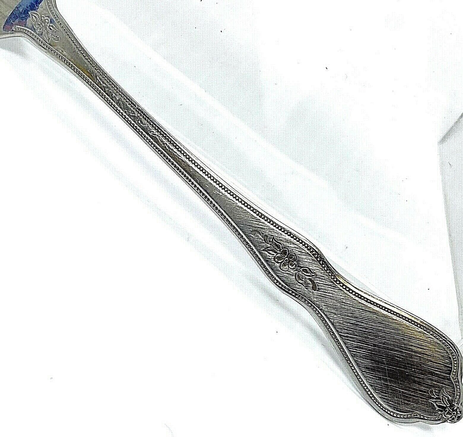 Oneida Morning Blossom Stainless Profile Burnished & Glossy Flatware Dinner Fork