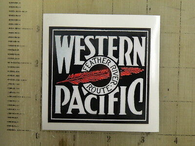 Vintage Railroad Western Pacific Sticker Decal 3"