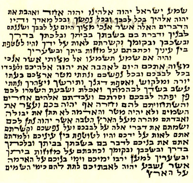 1.5" Mezuzah Scroll, Non Kosher