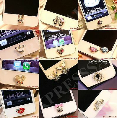 Fashion 3d Crystal Diamond Home Button Sticker For Iphone5th,6th,6s,6s+,7,7 Plus